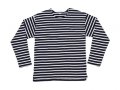 Heren T-shirt lange Mouw Breton Mantis M136 Navy-White